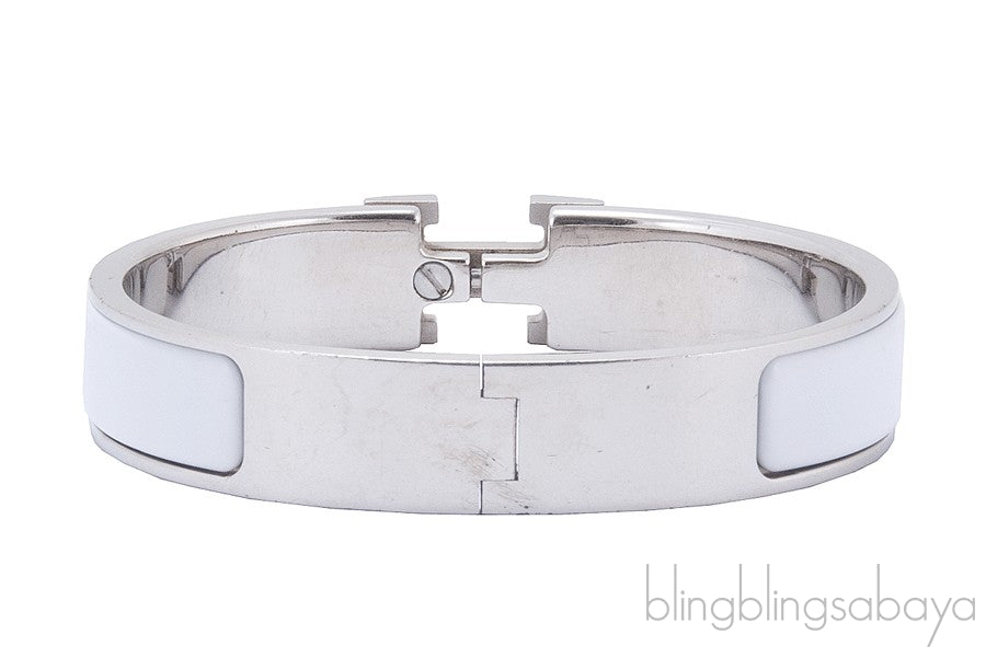 Clic Clac White H Bracelet PM