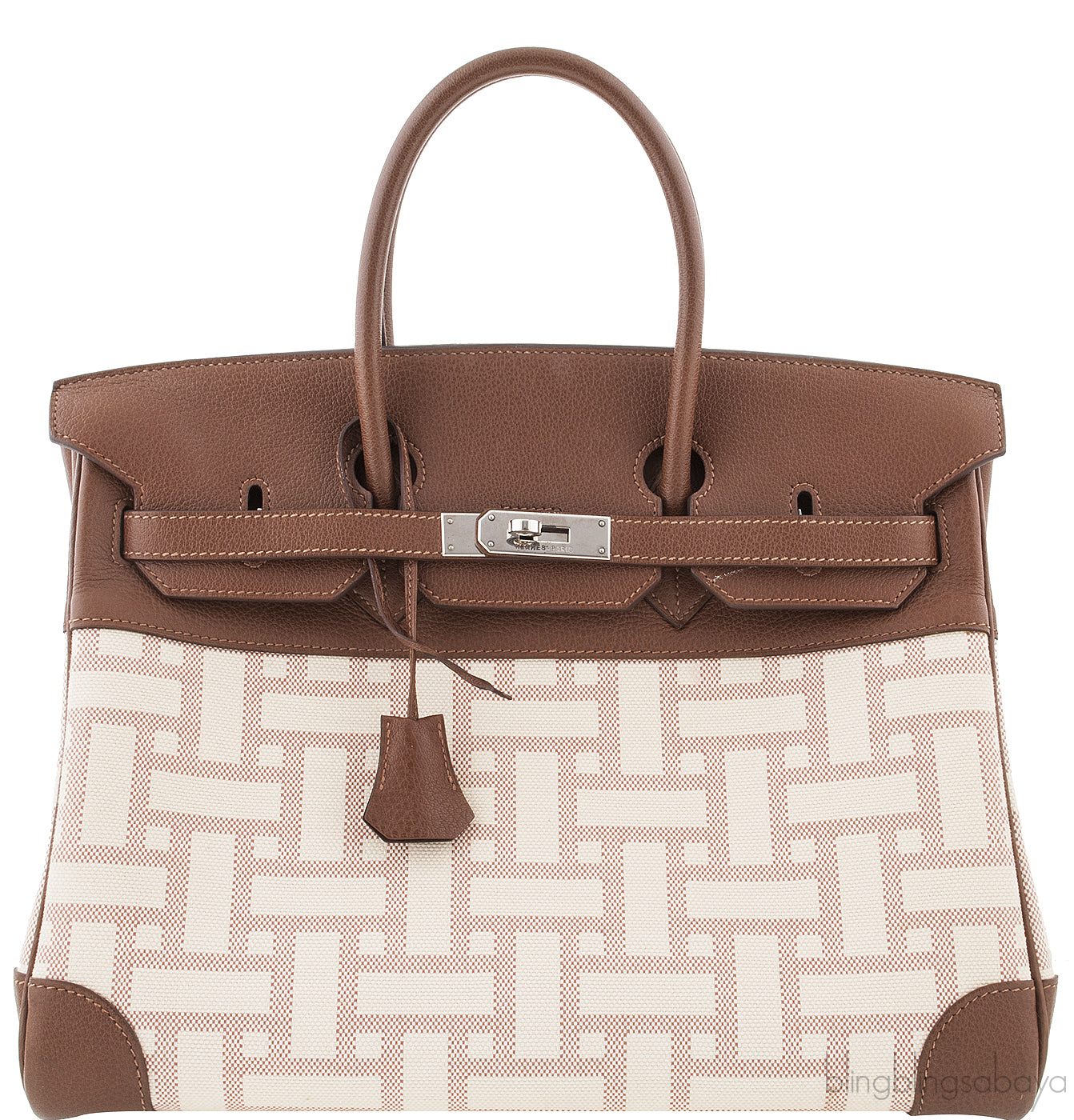 Birkin 35 Mosaic Canvas PHW