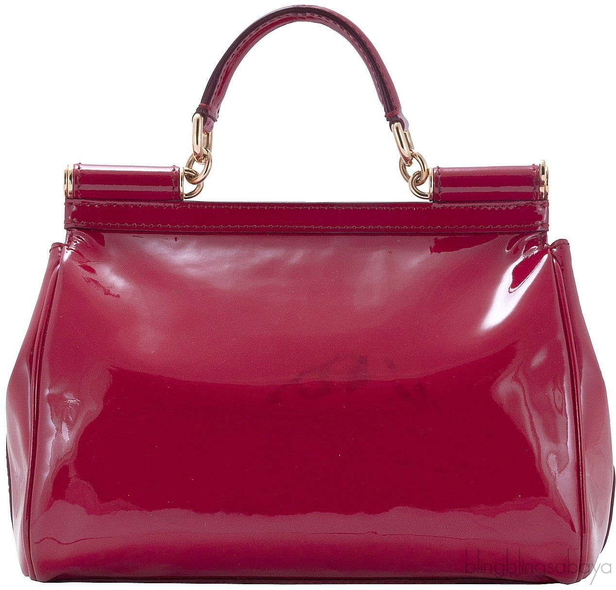 Red Patent Miss Sicily Shoulder Bag