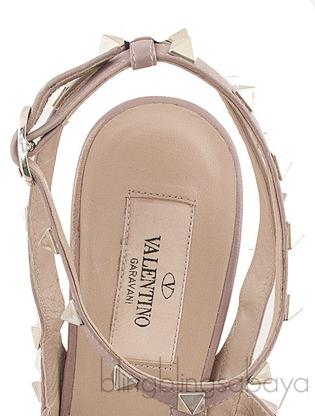 Fuchsia Nude Rockstuds Heels