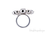 Flower Crystal CC Ring