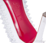 Pigalle Spikes 100 White Pump
