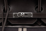 Birkin 35 Ebene Leather & Canvas