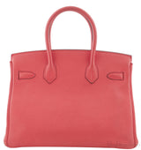 Birkin 30 Togo Rouge Pivoine PHW