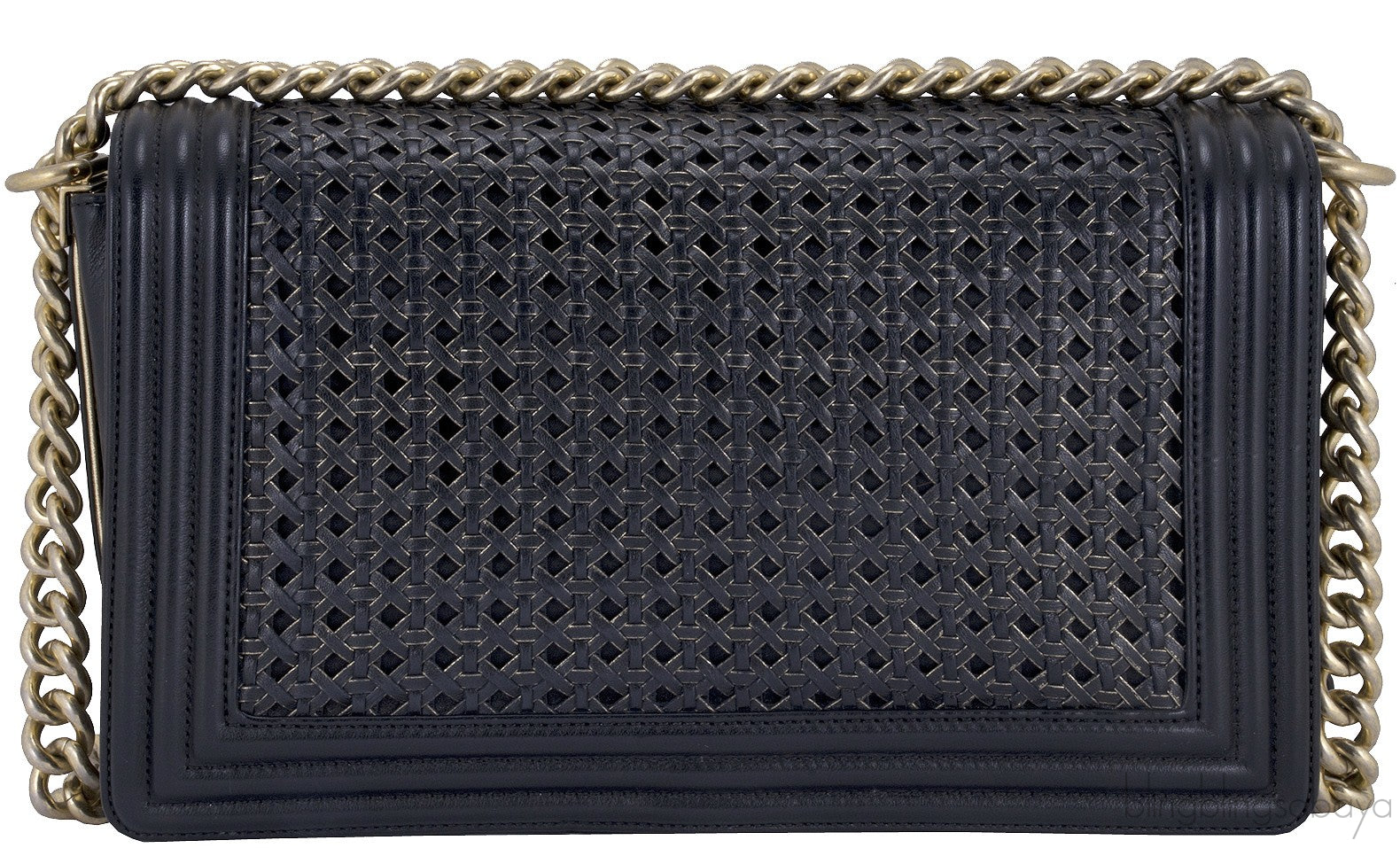 Braided Le Boy Flap Bag