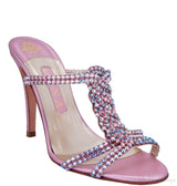 Pink Crystal Embellished Sandals