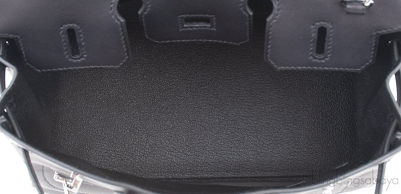 Birkin Rock 25 Black Volupto PHW Hermes Limited Edition