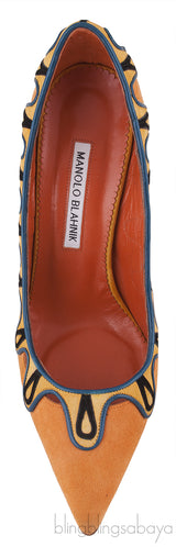 Multicolor Caritas Suede Heels
