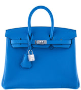 Birkin 25 Togo Bleu Zanzibar*