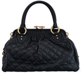 Black Quilted Stam Bag