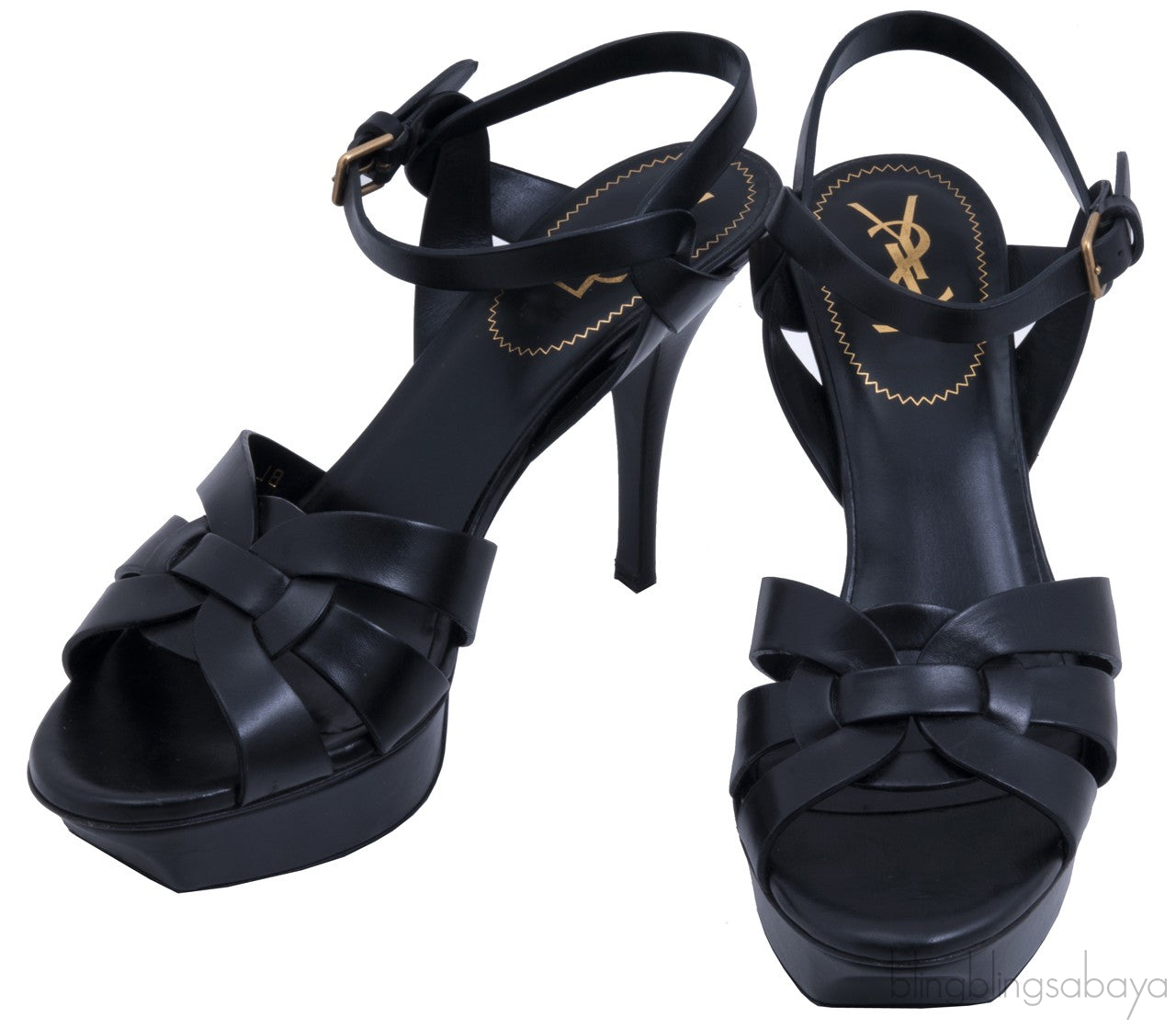 Tribute Low Heel Patent Sandal