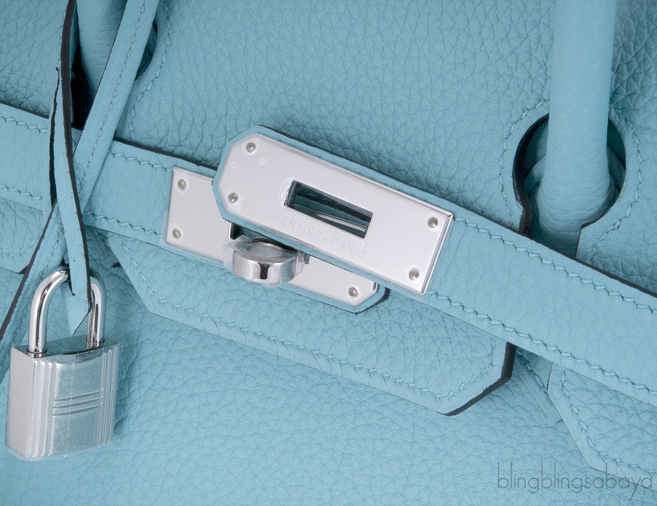 Birkin 30 Bleu Atol Togo PHW