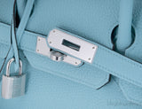 Birkin 30 Bleu Atol Togo PHW