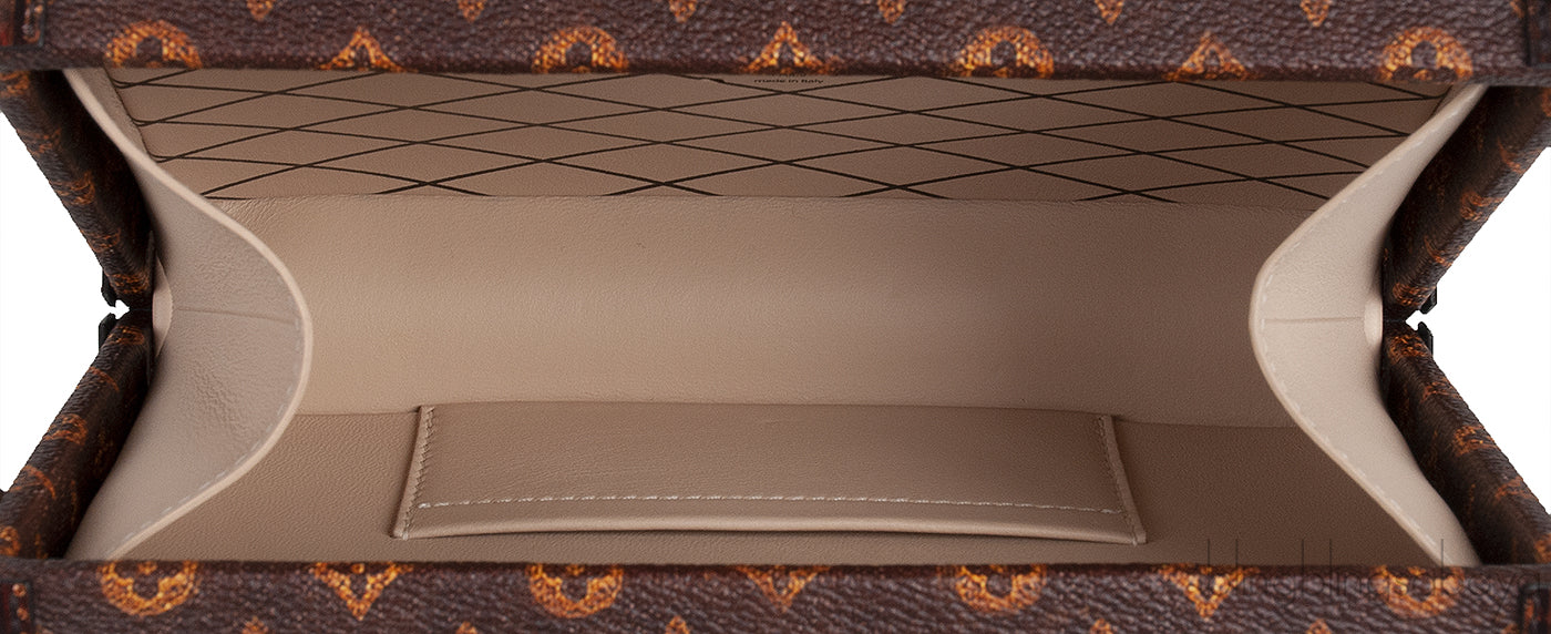 Monogram Brown Trim  Petite Malle PHW