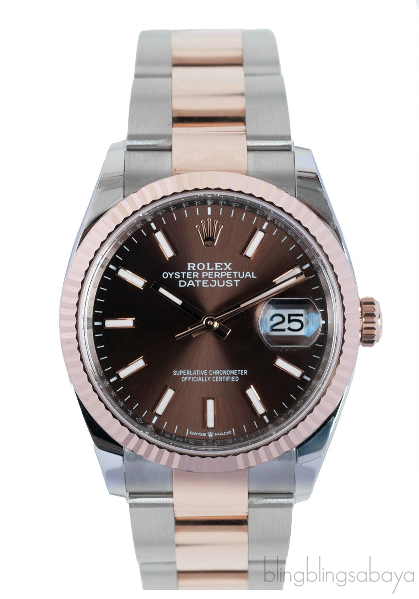 Datejust 36 Oyster Perpetual Rolesor Everose Automatic Watch