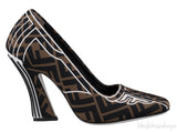 FF Motif Square Toe Pumps