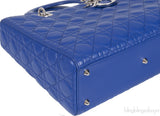 Lady Dior Large Iris Quilted Bag
