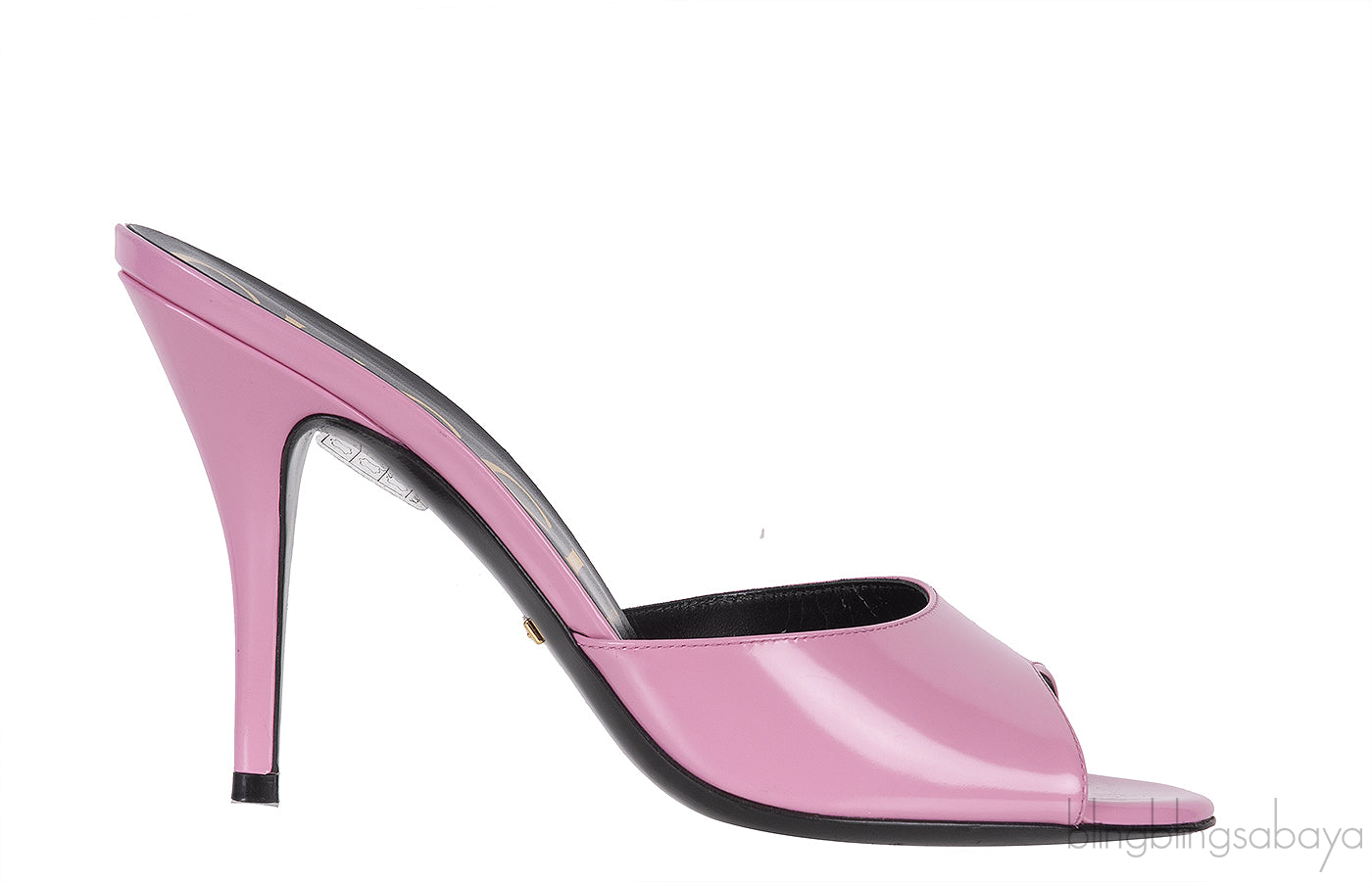 Gucci Patent Pink Scarlet Leather Sandals