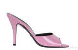 Gucci Patent Pink Scarlet Leather Sandals