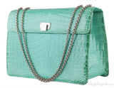 Tiffany Blue Cornelia Lunch Box Crocodile Bag