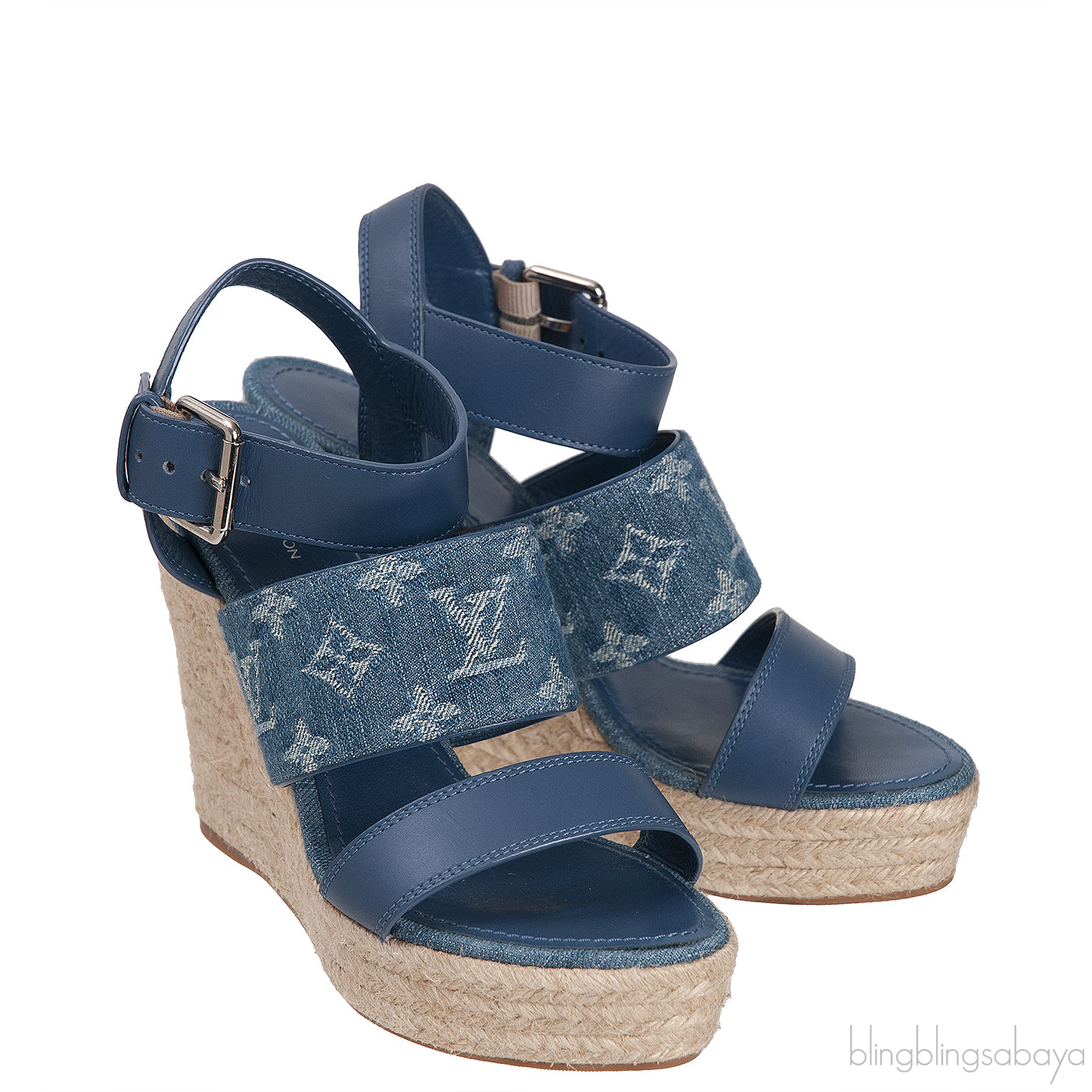 Blue Starboard Wedge Sandal