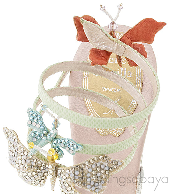 Butterfly Swarovski Twirl Sandals