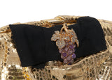 Dolce & Gabbana Gold Snakeskin Wallet Clutch