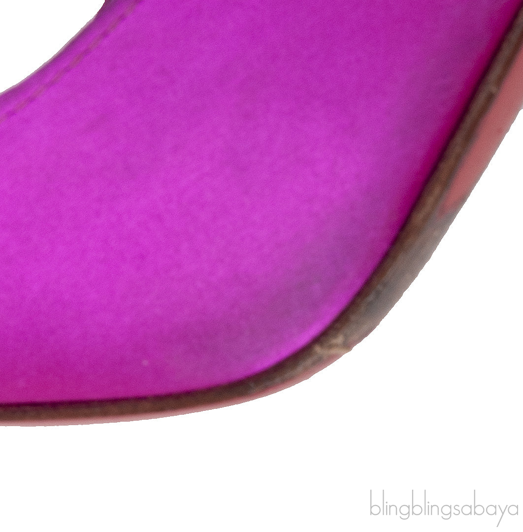 Fuchsia Satin Iriza Heels