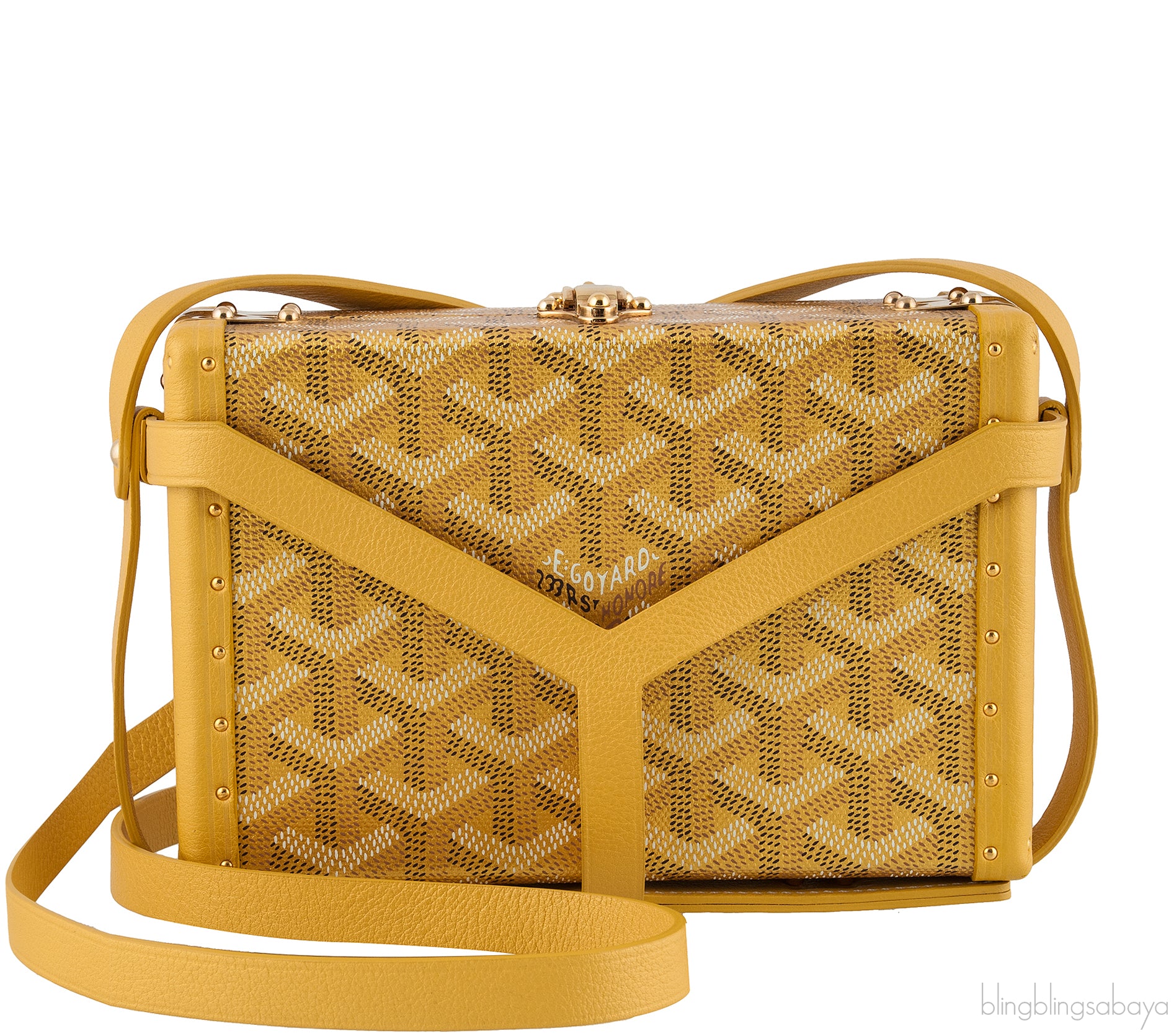 Mini Minaudiere Trunk Yellow