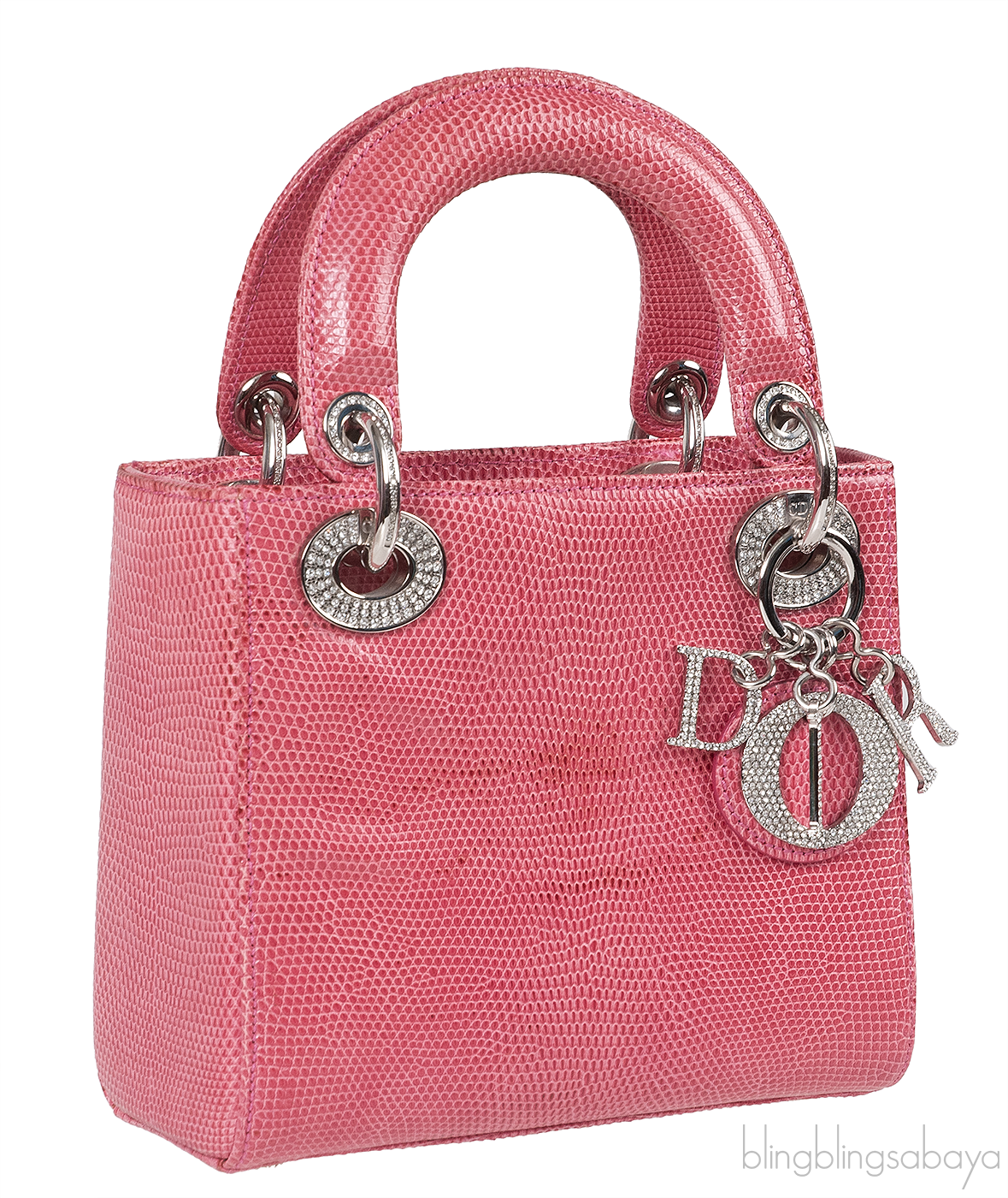 Pink Mini Lizard Lady Dior Shoulder bag