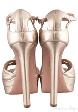 Rose Gold Knot Slingback Sandals
