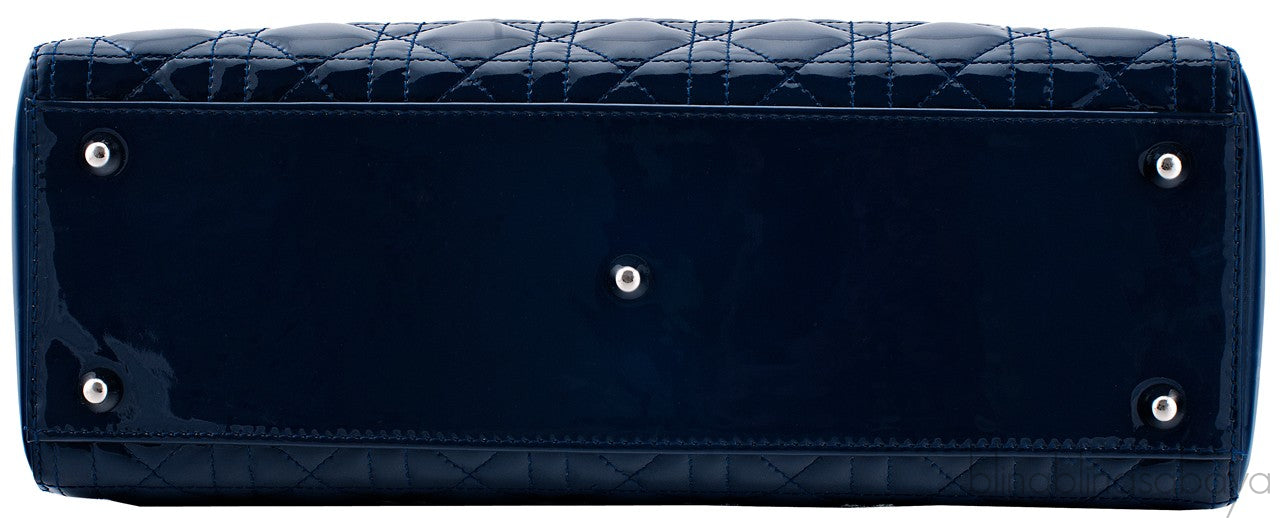 Large Navy Blue Lady Dior