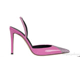 Pink Henriette Strass 85mm Pumps