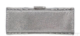 Silver Hourglass XS Rhinestone Suede Calfskin