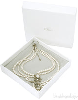 Bow Faux Pearl Necklace