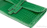 Jige Crocodile Emerald Green Patent