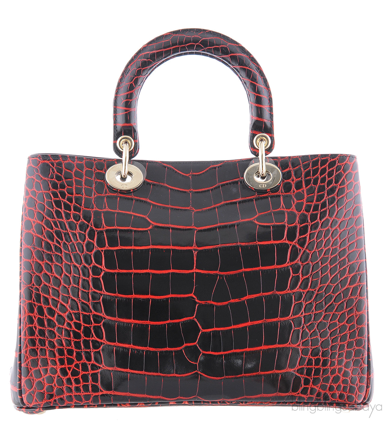Black/Red Crocodile Diorissimo