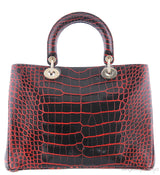 Black/Red Crocodile Diorissimo