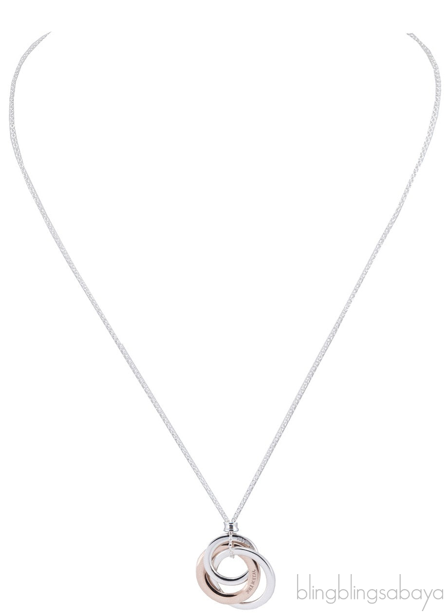 Silver Interlocking Circle Necklace