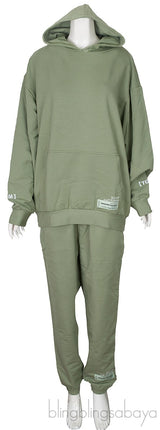 Avocado Green Hoodie & Trouser