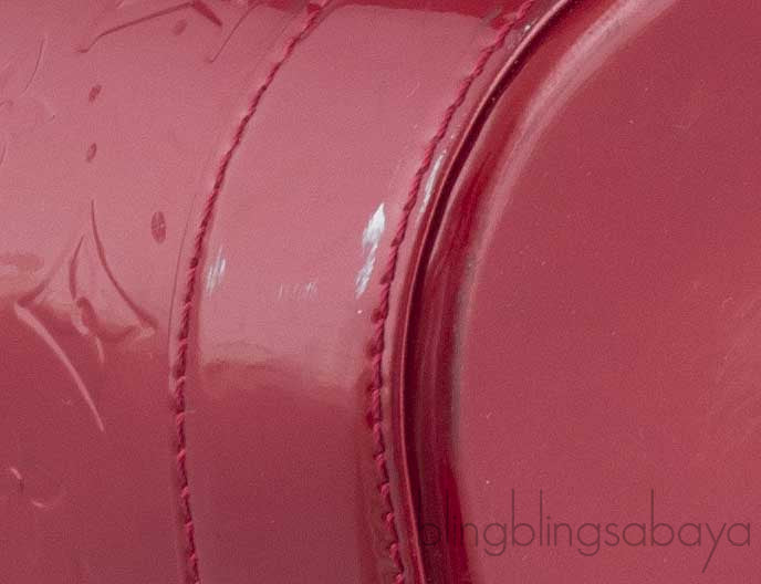 Alma Red Monogram Vernis Bag