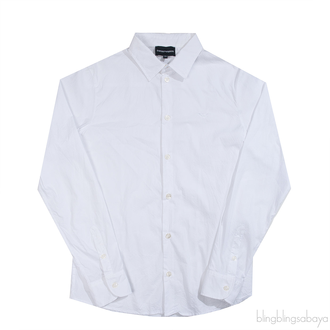 Emporio Armani White Long Sleeve Kids Shirt