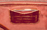 Nancy Gonzalez Orange Crocodile Studded Clutch