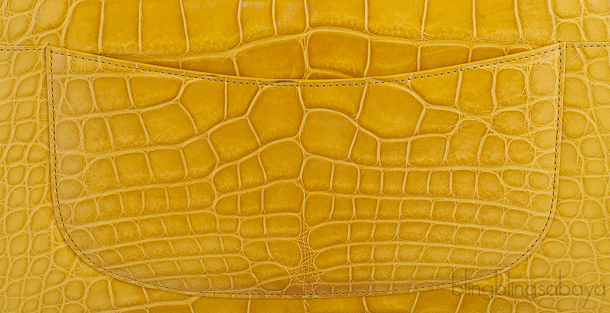 Yellow Crocodile Double Flap Jumbo