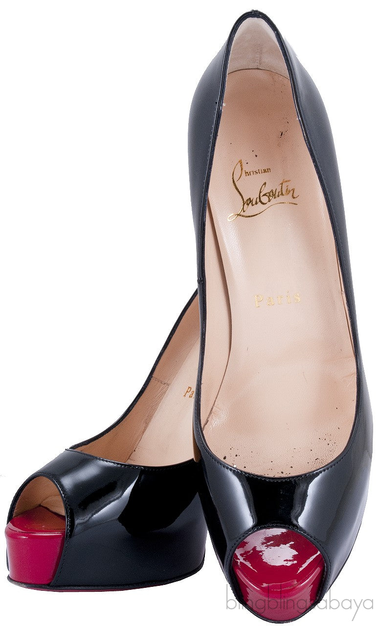 Black Patent Very Prive 120 Pump