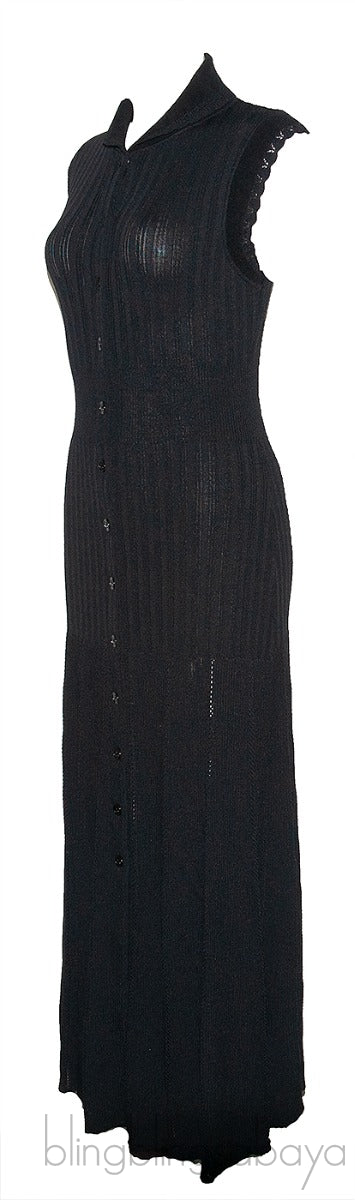 Black Knitted Dress