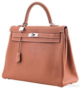 Kelly 35 Gold Togo
