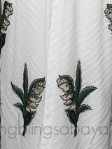 Off-white Floral Patch Abaya
