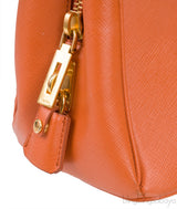 Papaya Parabole Saffiano Bag