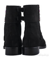 Jewelled Suede Ankle Boots